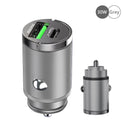 Mini Carregador Veicular 100W (Carga Rápida) com USB tipo C para iPhone e Android