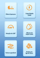 ELBOW CABLE - Cabo USB para Apple, USB-C e MicroUSB com 180 Graus de Rotação